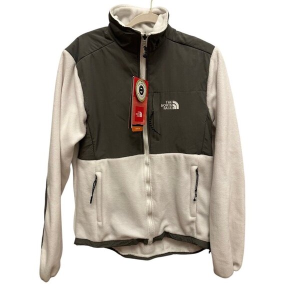 The North Face Womens Denali Jacket Soft Fleece Full Zip NWT White Sz XL